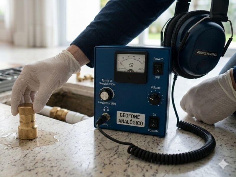 Reparo hidráulico pós detecção